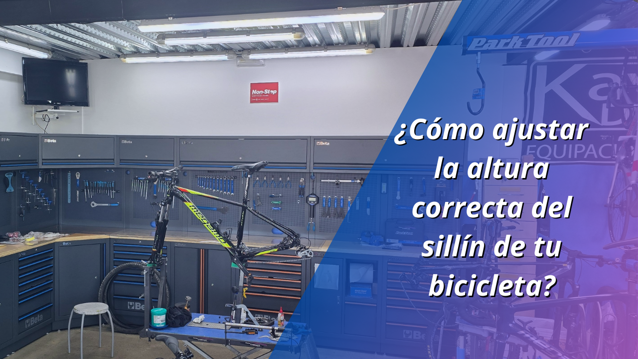 ¿Cómo ajustar la altura correcta del sillín de tu bicicleta?